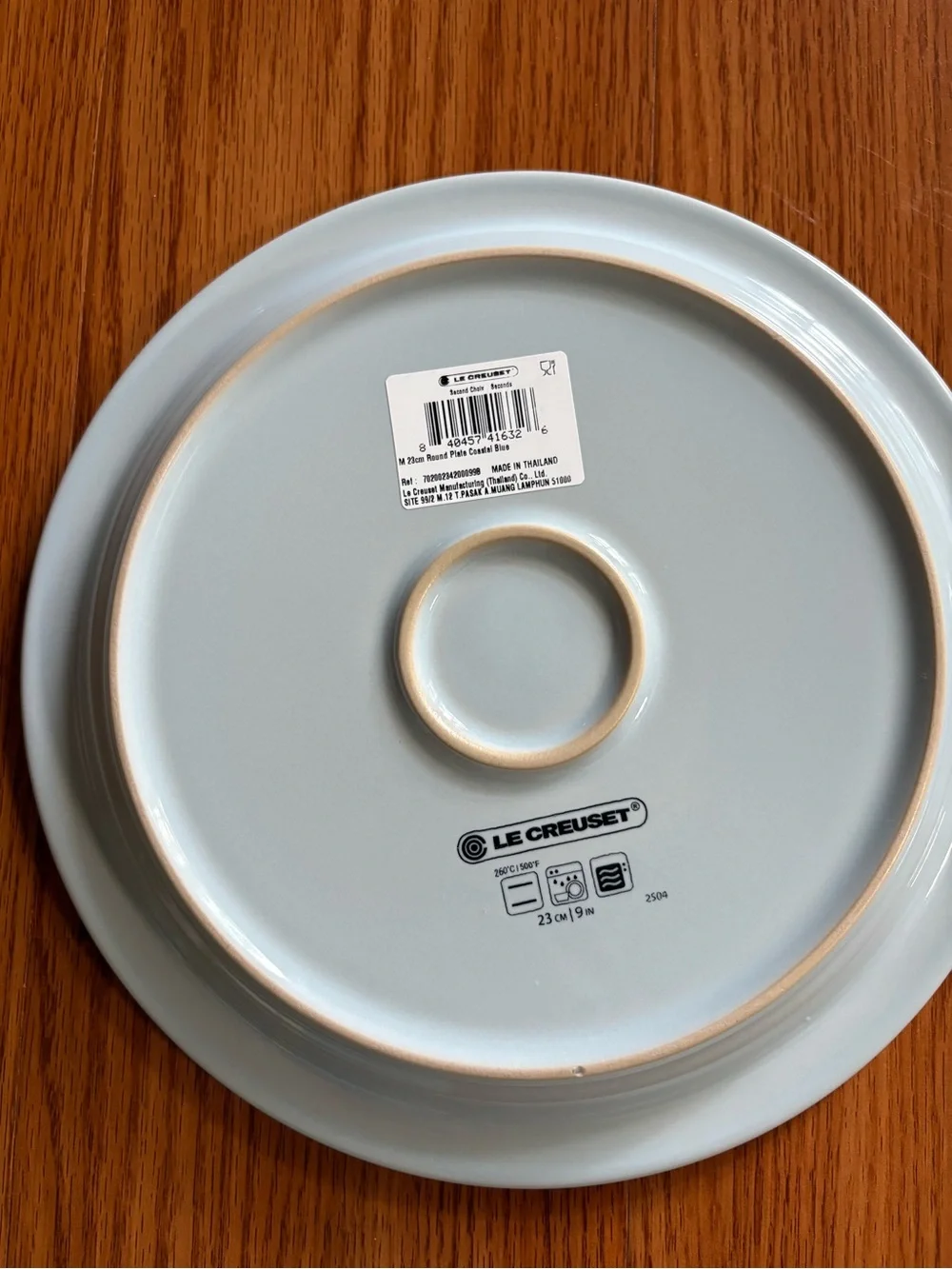 Le Creuset Coastal Blue 23cm Round Plate